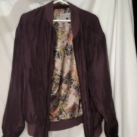 Purple Vintage Bomber Jacket - Picture 3 of 4